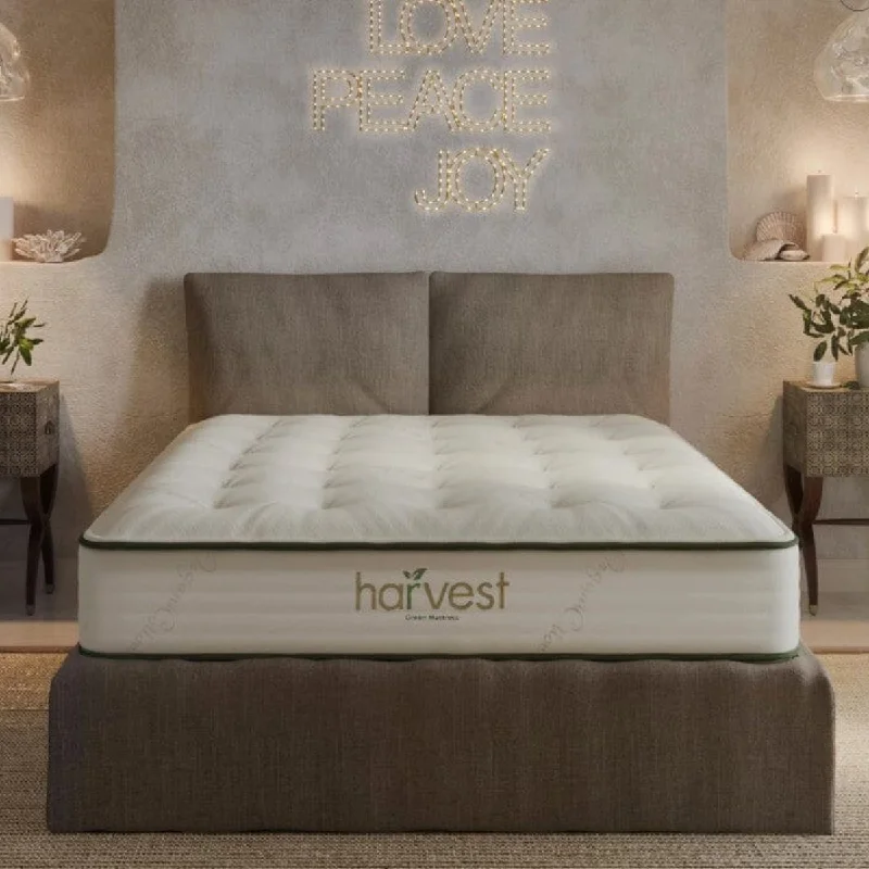 Wool - filled mattresses for natural insulation and moisture - wickingHarvest Green Original 11" Natural Latex Mattress Wool - filled mattresses for natural insulation and moisture - wickingHarvest Green Original 11" Natural Latex Mattress