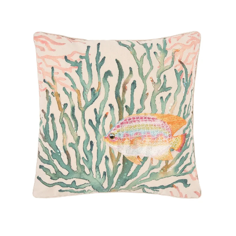 Velvet Pillows for a Touch of EleganceOceanaire Coral Pillow