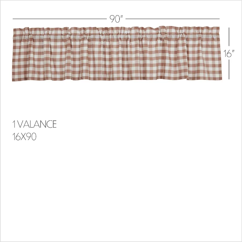 Bed skirts with a soft fleece lining for added comfortAnnie Buffalo Portabella Check Valance 16x90 Bed skirts with a soft fleece lining for added comfortAnnie Buffalo Portabella Check Valance 16x90