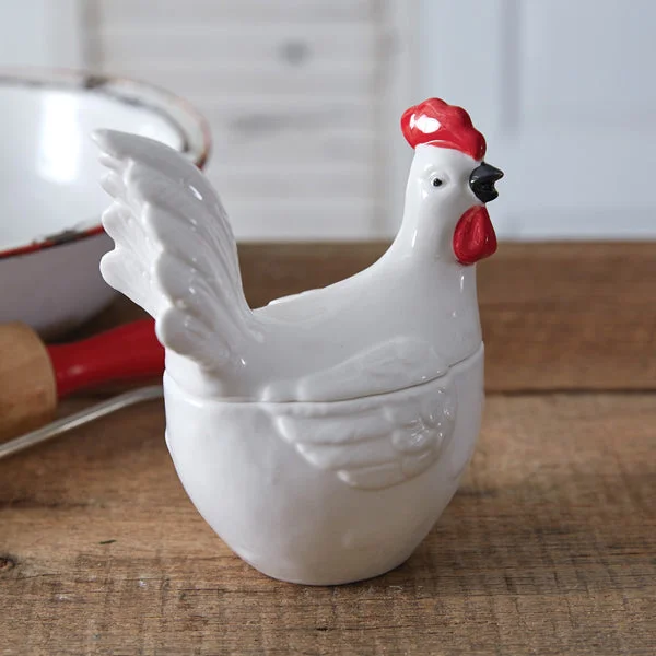 Bed skirts with a retro - style patternLarge Rooster Container