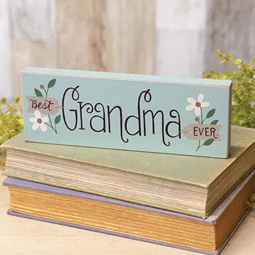 Floral - printed bed skirts for a feminine touchBest Grandma Ever Floral Block