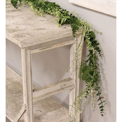 Queen - size bed skirts with ruffled edgesBaby's Breath & Lush Eucalyptus Garland
