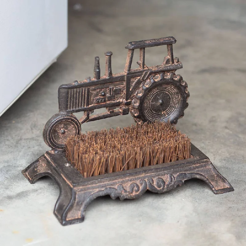Bed skirts with a flannel material for a cozy winter optionTractor Boot Scraper