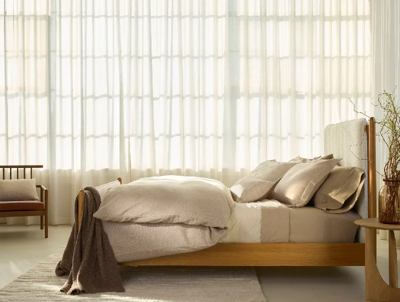 Hypoallergenic Pillows for Allergy SufferersCloud Brushed Organic Flannel Heather Texture Duvet Set