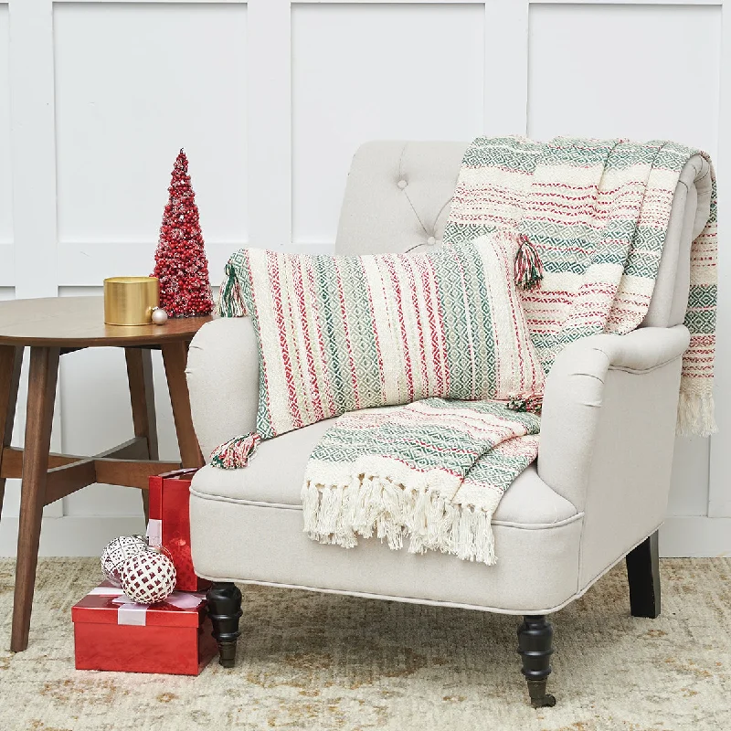 Square Pillows for Modern Home DecorCozy Nordic Christmas Pillow