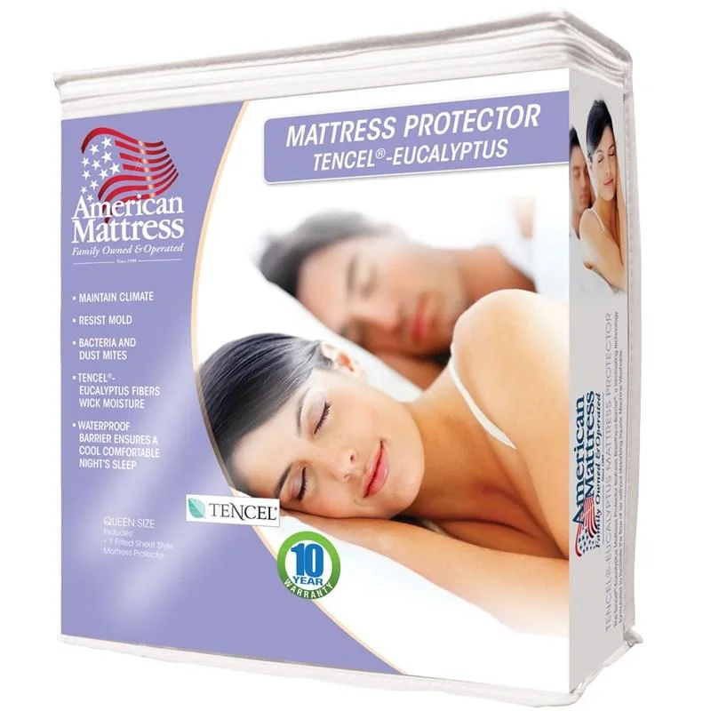 Gel - infused memory foam mattresses for cooler sleepTencel Mattress Protector