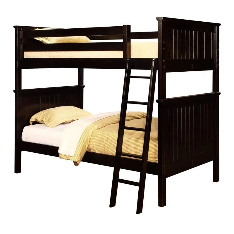 Gel - infused memory foam mattresses for cooler sleepLakeshore Full Size Beadboard Bunk Bed with Stairs Gel - infused memory foam mattresses for cooler sleepLakeshore Full Size Beadboard Bunk Bed with Stairs