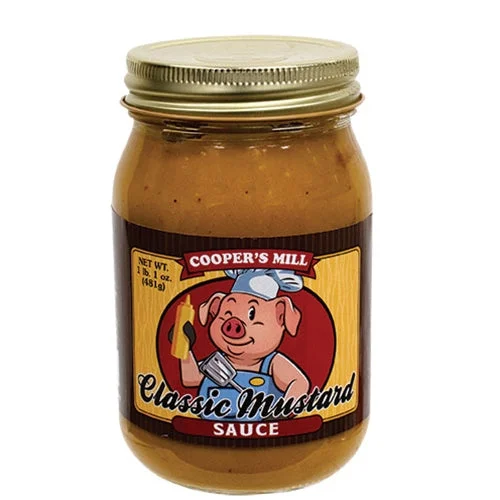 Bed skirts with a high - thread count for a quality feelClassic Mustard Sauce Pint Jar