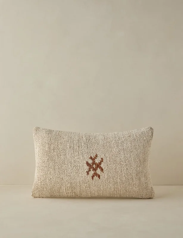 Plush Pillows for a Cozy BedVintage Lumbar Pillow No. 45, 12" x 20"