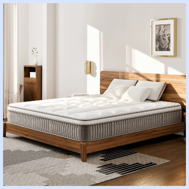 Hybrid mattresses combining foam and innerspring technologyKing Size Mattress W Cooling Gel - Memory Foam Fabric 12 Inch Hybrid mattresses combining foam and innerspring technologyKing Size Mattress W Cooling Gel - Memory Foam Fabric 12 Inch