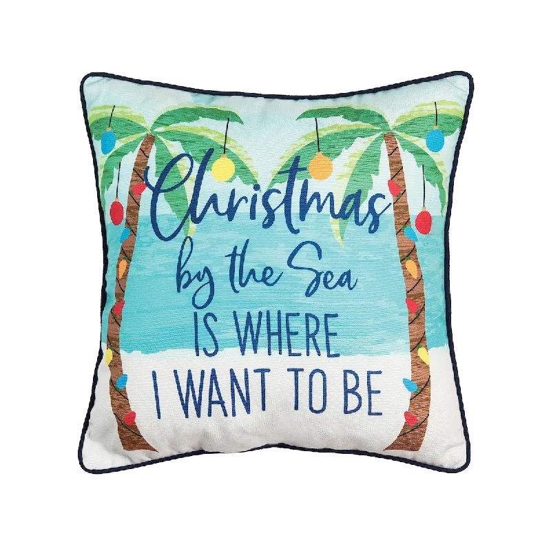 Pregnancy Pillows for Expectant MothersChristmas by the Sea Pillow