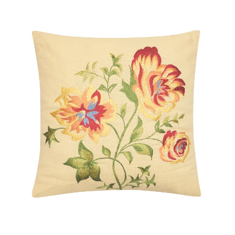 Adjustable Pillows for Customized ComfortPriscilla Yellow Floral Pillow