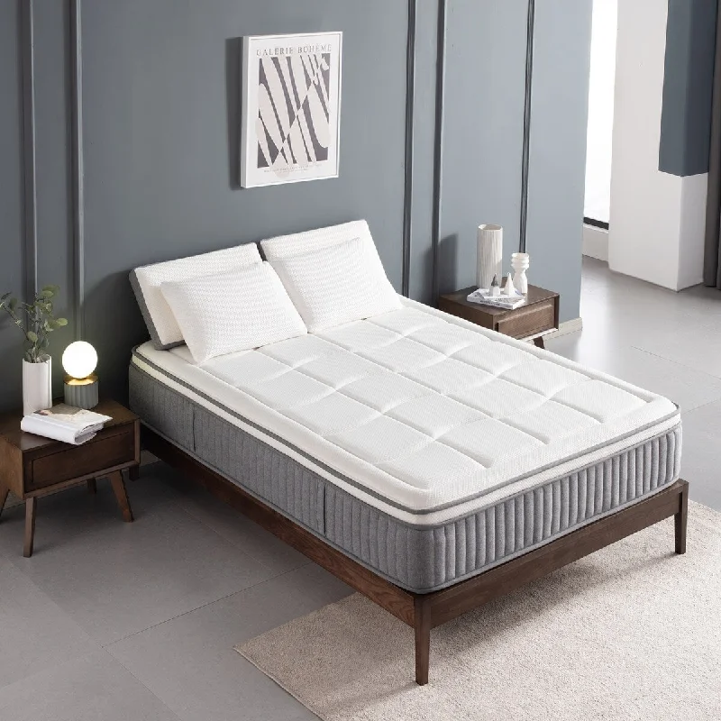 Innerspring mattresses with coil counts for support12 " Top Hybrid Mattress, Gel Memory Foam with Pocket Spring Mattress in a Box for Cool Sleep, Medium Feel Mattress Innerspring mattresses with coil counts for support12 " Top Hybrid Mattress, Gel Memory Foam with Pocket Spring Mattress in a Box for Cool Sleep, Medium Feel Mattress