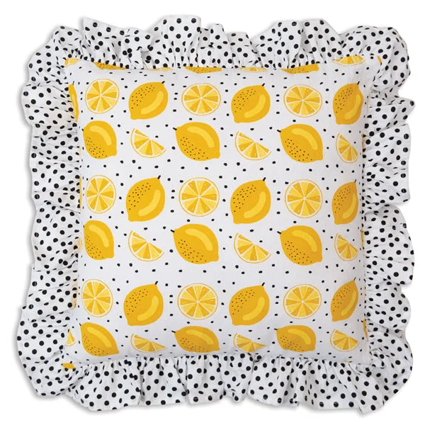 Bed skirts with a high - thread count for a quality feelLemons Throw Pillow