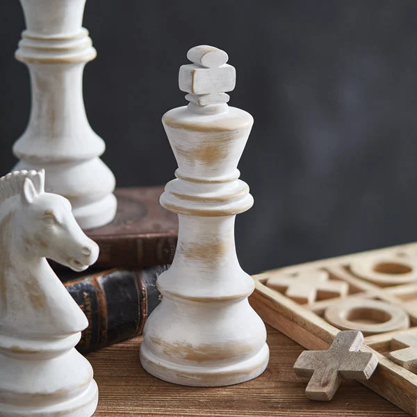 Bed skirts with a bohemian - inspired patternResin Chess Sculpture - King