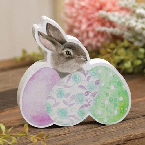 Bed skirts with a plaid pattern for a traditional styleBunny & Easter Eggs Chunky Sitter