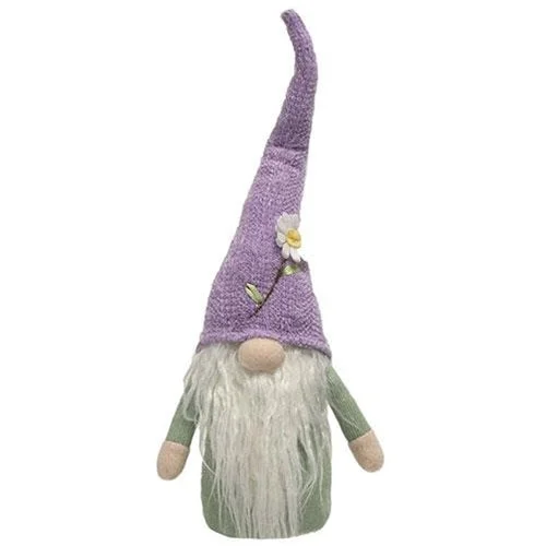 Bed skirts with a flannel material for a cozy winter optionPurple Daisy Gnome