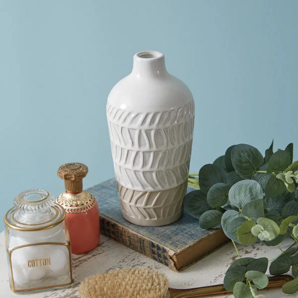 Bed skirts with a modern art - inspired printStoneware Patterned Vase
