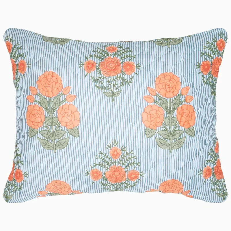 Down Alternative Pillows for Ethical ChoicesBipin Tangerine Sham