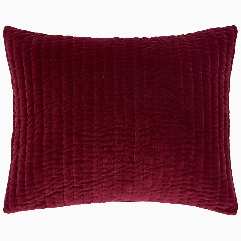 Down Alternative Pillows for Ethical ChoicesVelvet Berry Sham