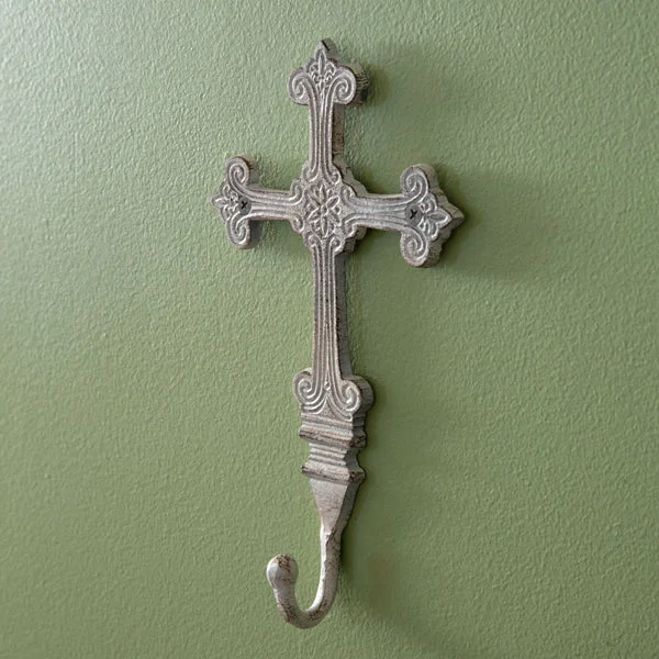 Bed skirts with a metallic thread for a touch of glamourOrnate Cross Hook - Box of 2