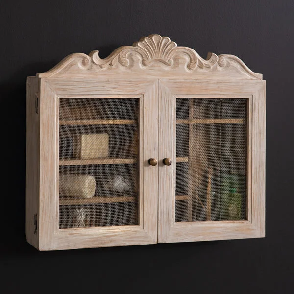 Bed skirts with a retro - style patternFarmstead Wall Cabinet