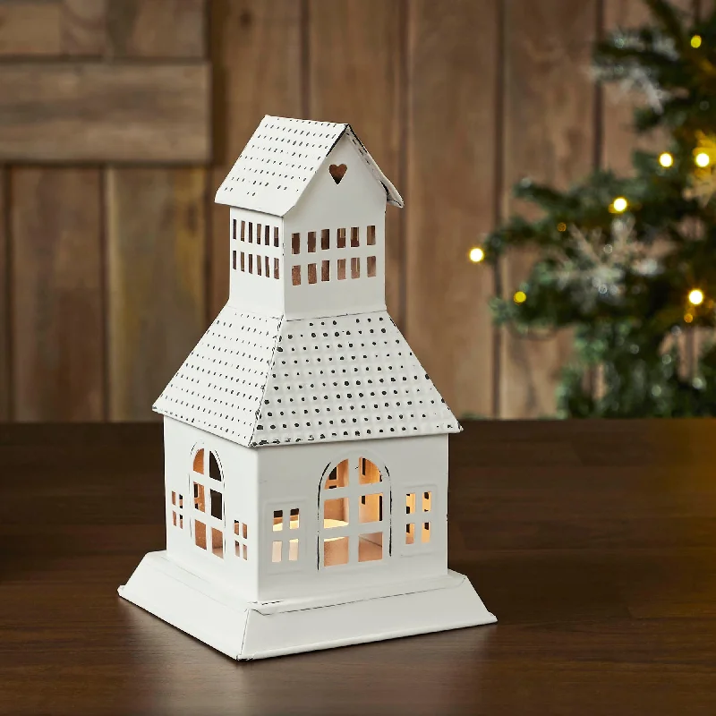 Bed skirts with a modern minimalist designTealight Holder Metal Village House A Antique White 9.5x5.5x5.5 Bed skirts with a modern minimalist designTealight Holder Metal Village House A Antique White 9.5x5.5x5.5