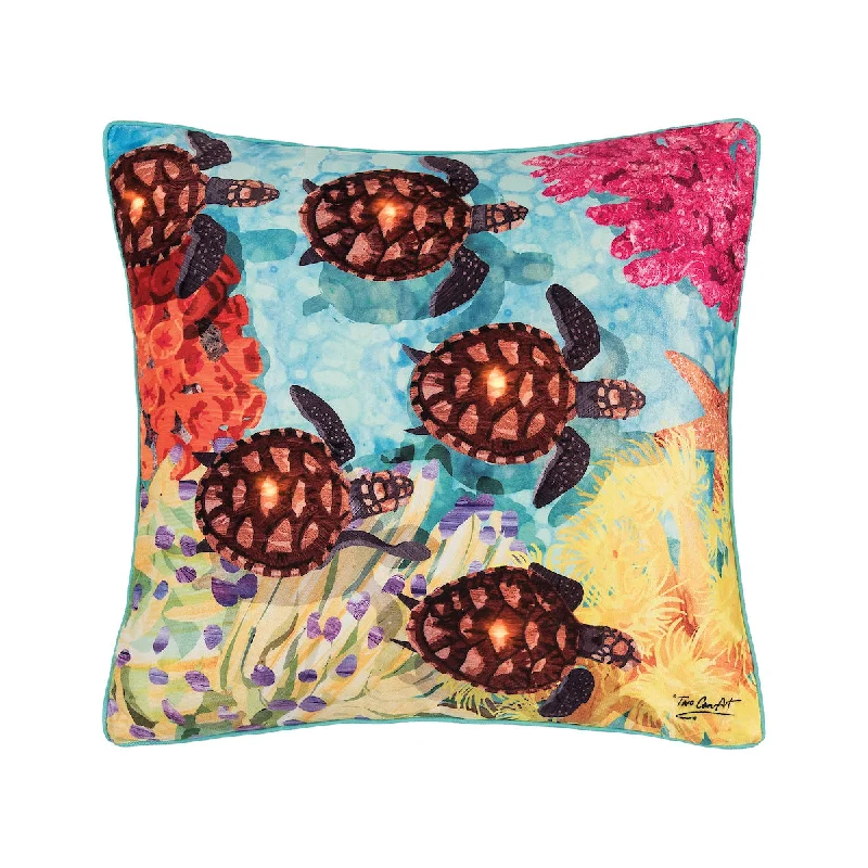 Velvet Pillows for a Touch of EleganceBaby Turtle LED Pillow