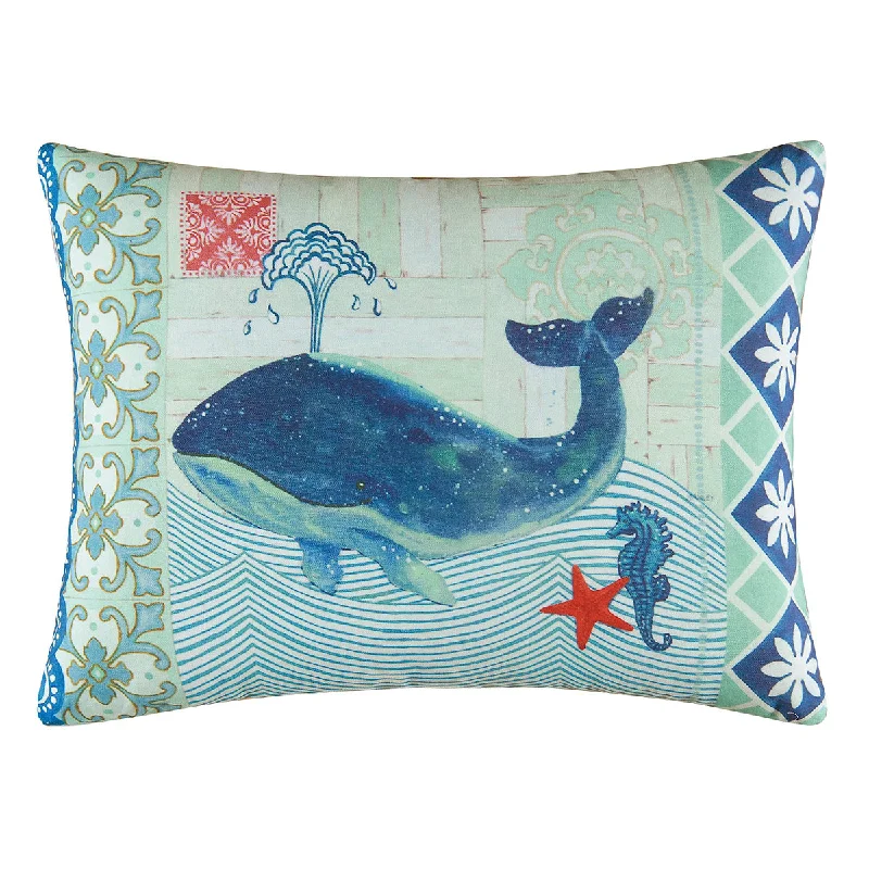 Square Pillows for Modern Home DecorBlue Whale Pillow