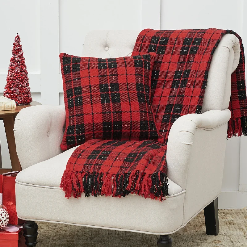 Cooling Pillows for Hot SleepersRed Black Plaid Pillow