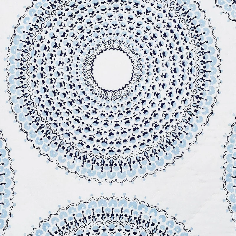 Decorative Pillows for Living Room MakeoverLapis Quilt Swatch