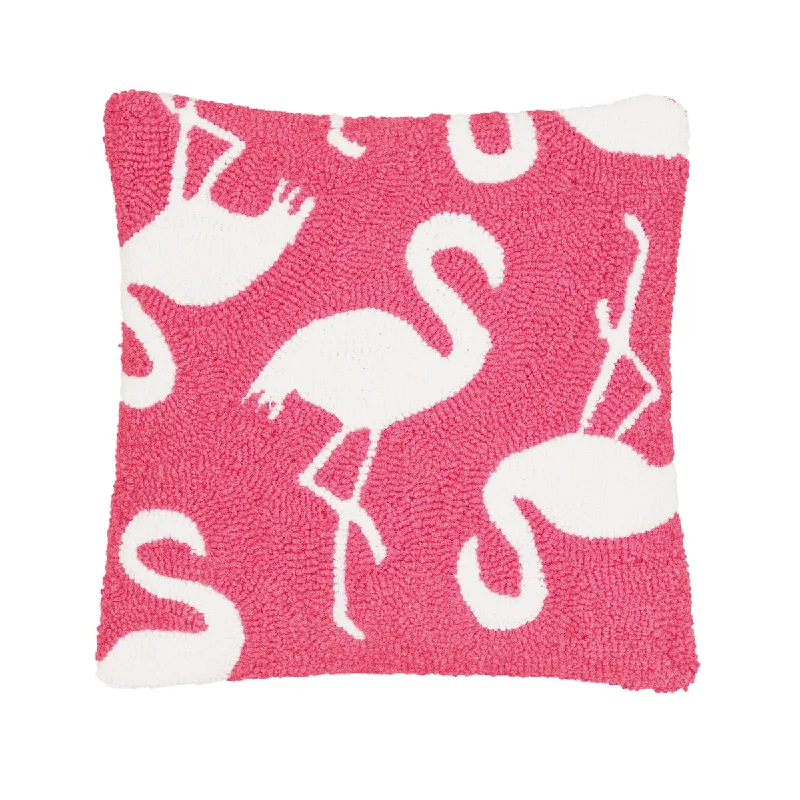 Round Pillows for Boho-Style InteriorsBeachy Flamingo Pillow