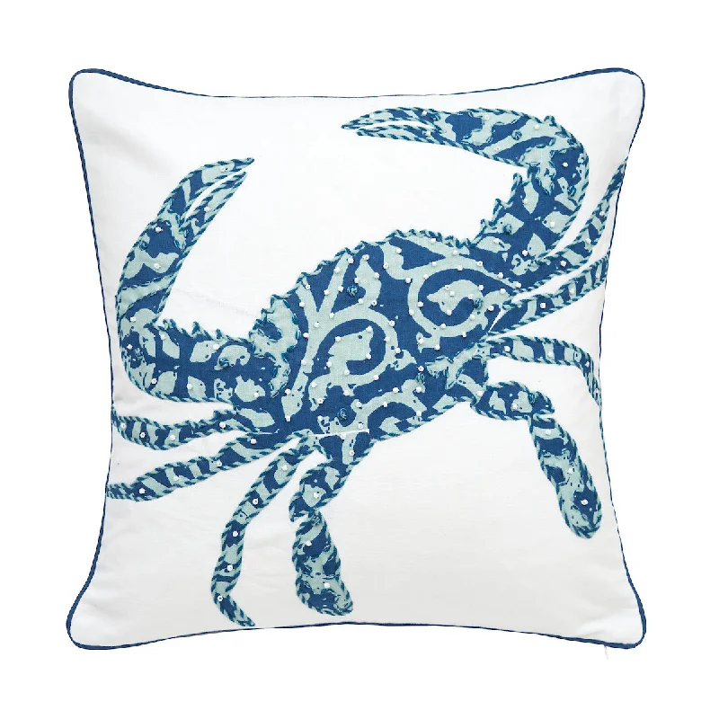 Round Pillows for Boho-Style InteriorsCrab Pillow