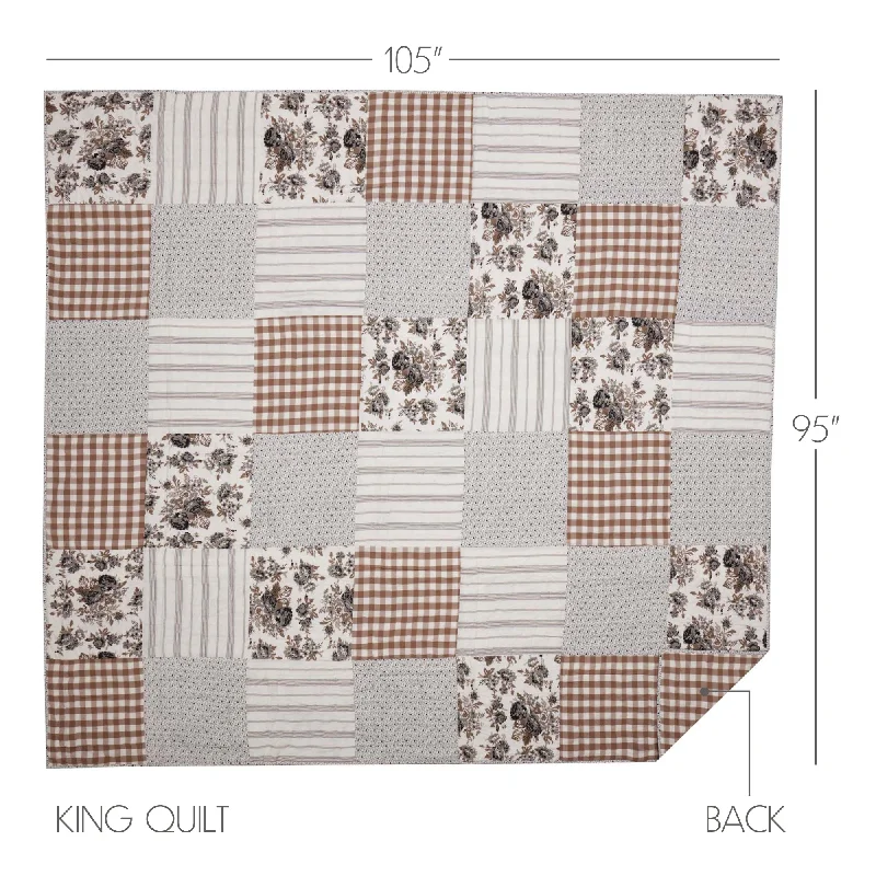 Polyester bed skirts for easy care and durabilityAnnie Portabella Floral Patch King Quilt 105Wx95L Polyester bed skirts for easy care and durabilityAnnie Portabella Floral Patch King Quilt 105Wx95L