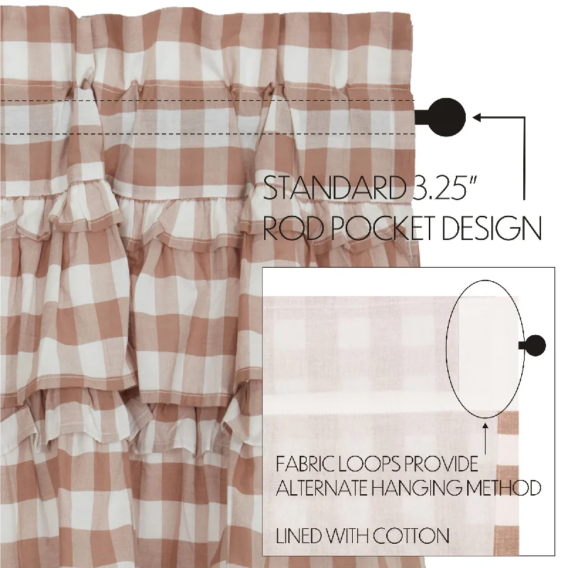 Bed skirts with a contemporary styleAnnie Buffalo Portabella Check Ruffled Tier Set of 2 L24xW36 Bed skirts with a contemporary styleAnnie Buffalo Portabella Check Ruffled Tier Set of 2 L24xW36
