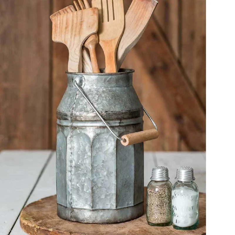 Bed skirts in bold colors for a statement - making lookGalvanized Milk Pail With Wood Handle