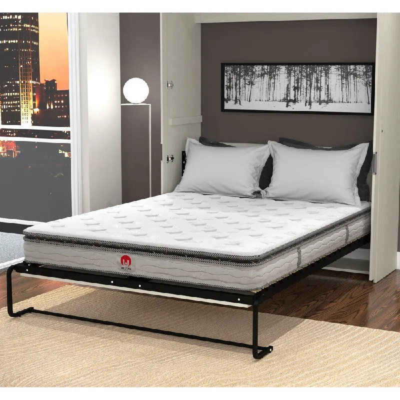Gel - infused memory foam mattresses for cooler sleepBestar Roll Packed Queen Mattress