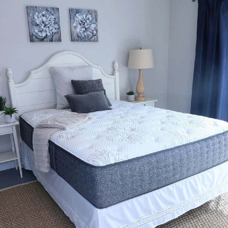 Latex mattresses with natural bounce and breathabilityKing Koil Epponine 13-inch Plush Hybrid Mattress Set