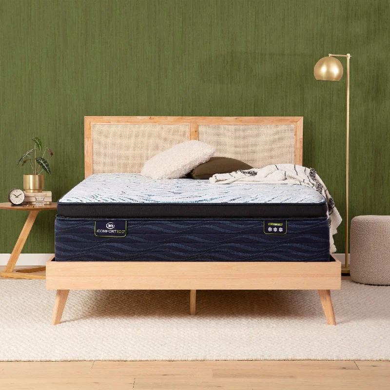King - size mattresses for spacious master bedroomsSerta iComfortECO Q40HD 16.75" Hybrid Ultra Plush Pillow Top Mattress and Adjustable Base Set King - size mattresses for spacious master bedroomsSerta iComfortECO Q40HD 16.75" Hybrid Ultra Plush Pillow Top Mattress and Adjustable Base Set