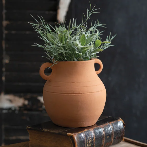 Bed skirts with a flannel material for a cozy winter optionTerra Cotta Jug