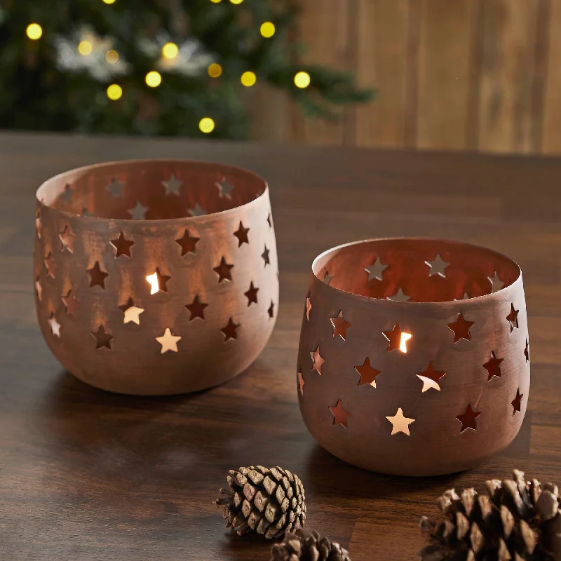 Bed skirts with a plaid pattern for a traditional styleVotive Candle Holder Stars Rust Set of 2 Bed skirts with a plaid pattern for a traditional styleVotive Candle Holder Stars Rust Set of 2