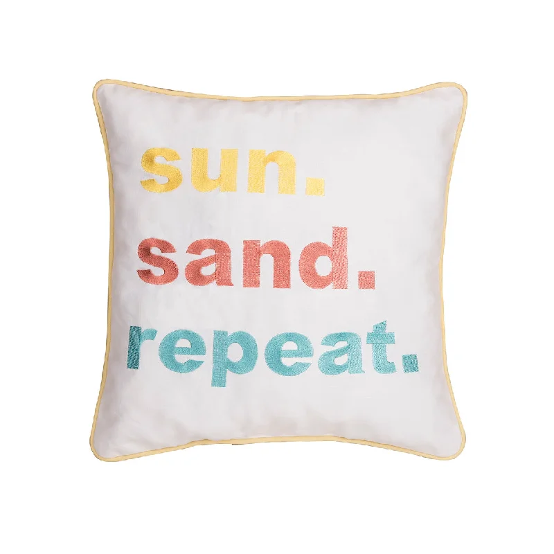 Soft and Fluffy Pillows for Bedroom ComfortSun, Sand, Repeat Pillow