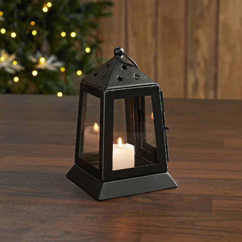 Bed skirts with a child - friendly printMetal Lantern Black Tealight Holder 7x4.5x4.5