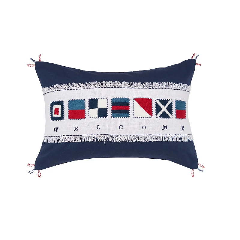 Round Pillows for Boho-Style InteriorsNautical Flag Pillow