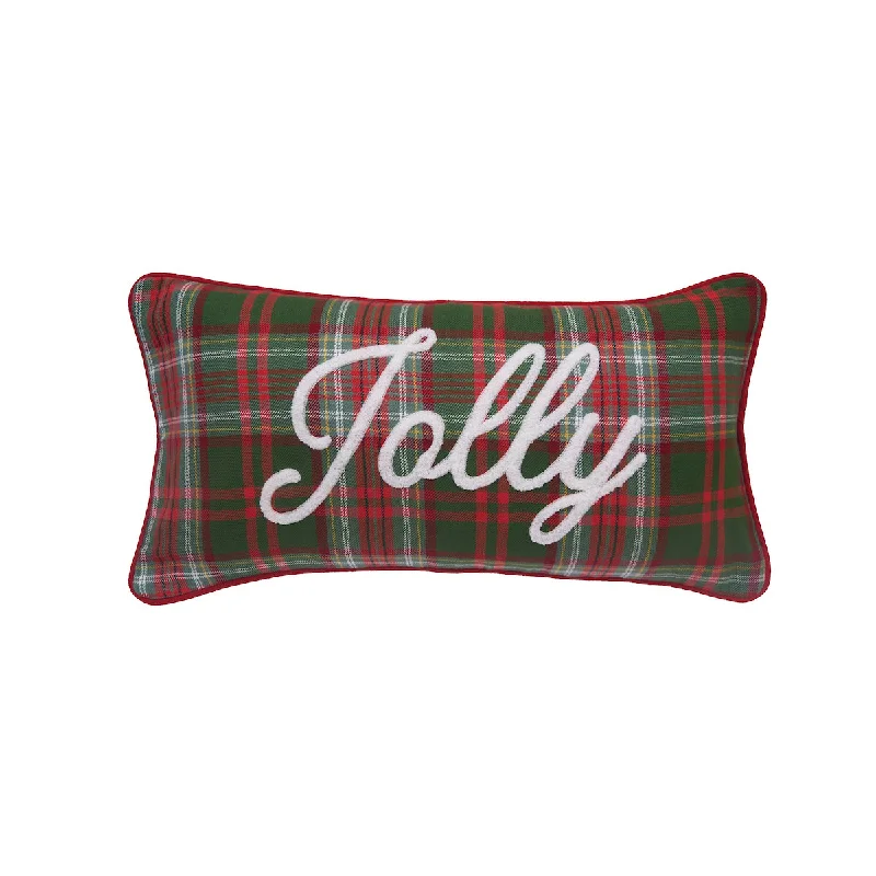 Round Pillows for Boho-Style InteriorsJolly Plaid Pillow