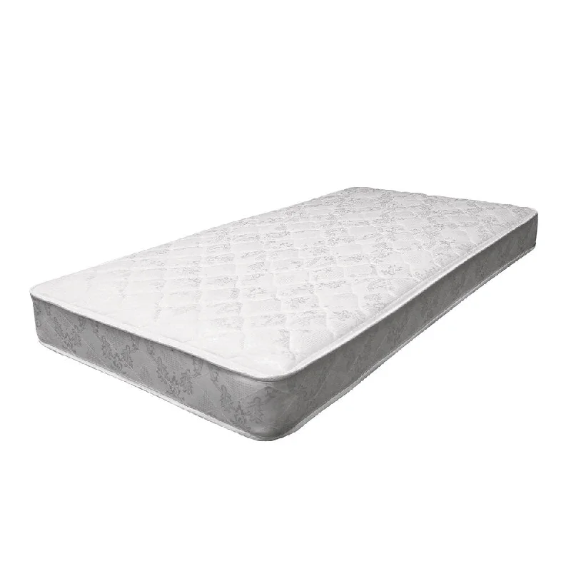 Hybrid mattresses combining foam and innerspring technologyACME Mystic Twin Mattress, White and Gray Fabric Hybrid mattresses combining foam and innerspring technologyACME Mystic Twin Mattress, White and Gray Fabric
