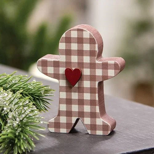 Bed skirts with a tie - back design for adjustabilitySmall Buffalo Check Chunky Gingerbread Man Bed skirts with a tie - back design for adjustabilitySmall Buffalo Check Chunky Gingerbread Man