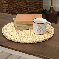 Bed skirts with a Christmas - themed patternNatural Corn Husk Round Table Mat