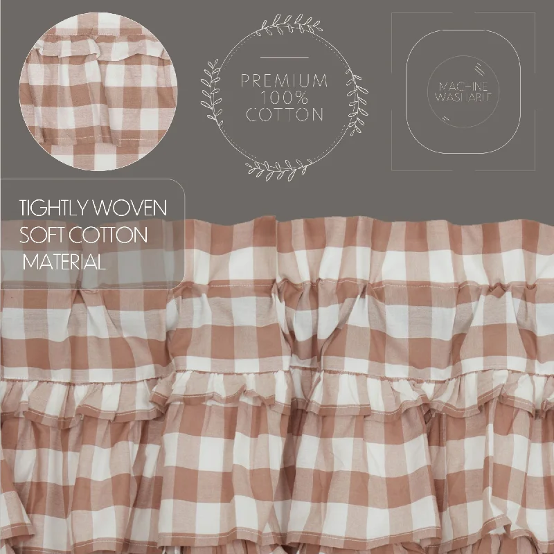 Bed skirts with a mermaid - themed printAnnie Buffalo Portabella Check Ruffled Prairie Long Panel Set of 2 84x36x18 Bed skirts with a mermaid - themed printAnnie Buffalo Portabella Check Ruffled Prairie Long Panel Set of 2 84x36x18
