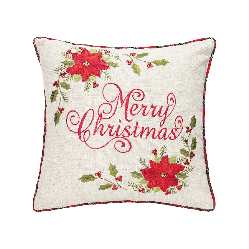 Hypoallergenic Pillows for Allergy SufferersMerry Christmas Poinsettia Pillow